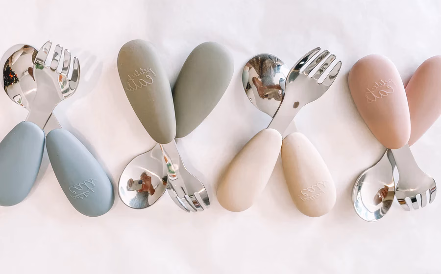 Cutlery Set Metal/Silicon - Petite Eats