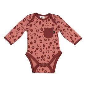 Merino Blake Bodysuit - Rosebud Cheetah