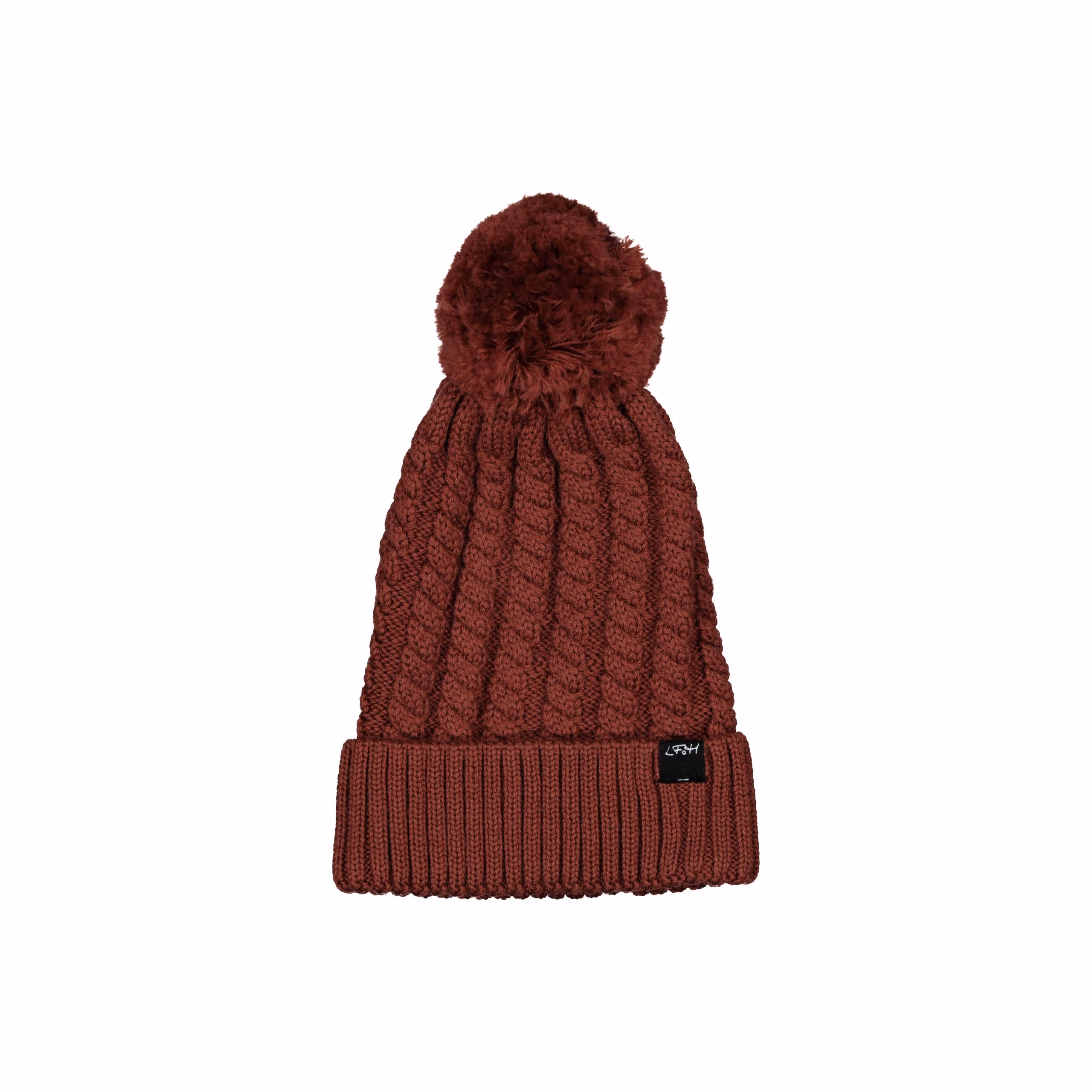 Merino Knit Beanie - Currant - Image 2