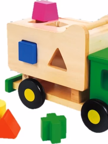 Sort n Tip Wooden Garbage Truck - Image 3