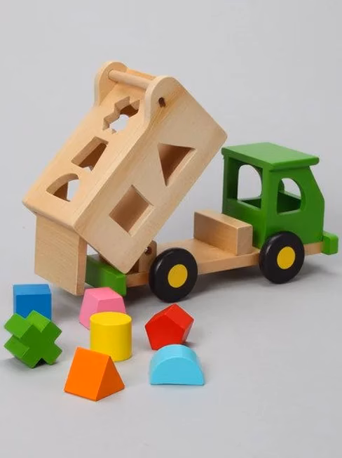 Sort n Tip Wooden Garbage Truck