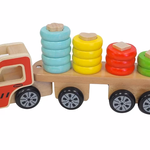 Sort n Stack Wooden Truck - Image 2