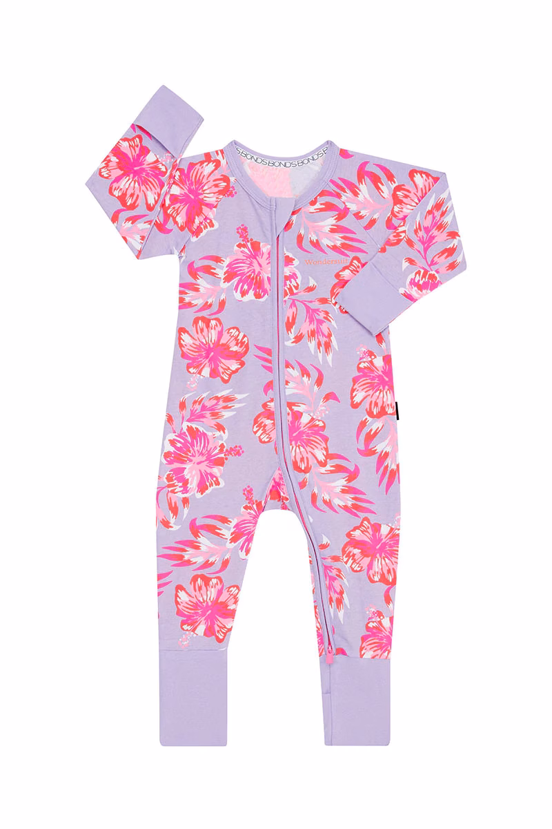 Summer Hibiscus Violet Bonds Wondersuit