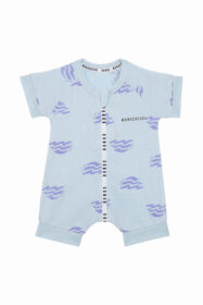 Seaside Waves Eyelet Wondercool Romper