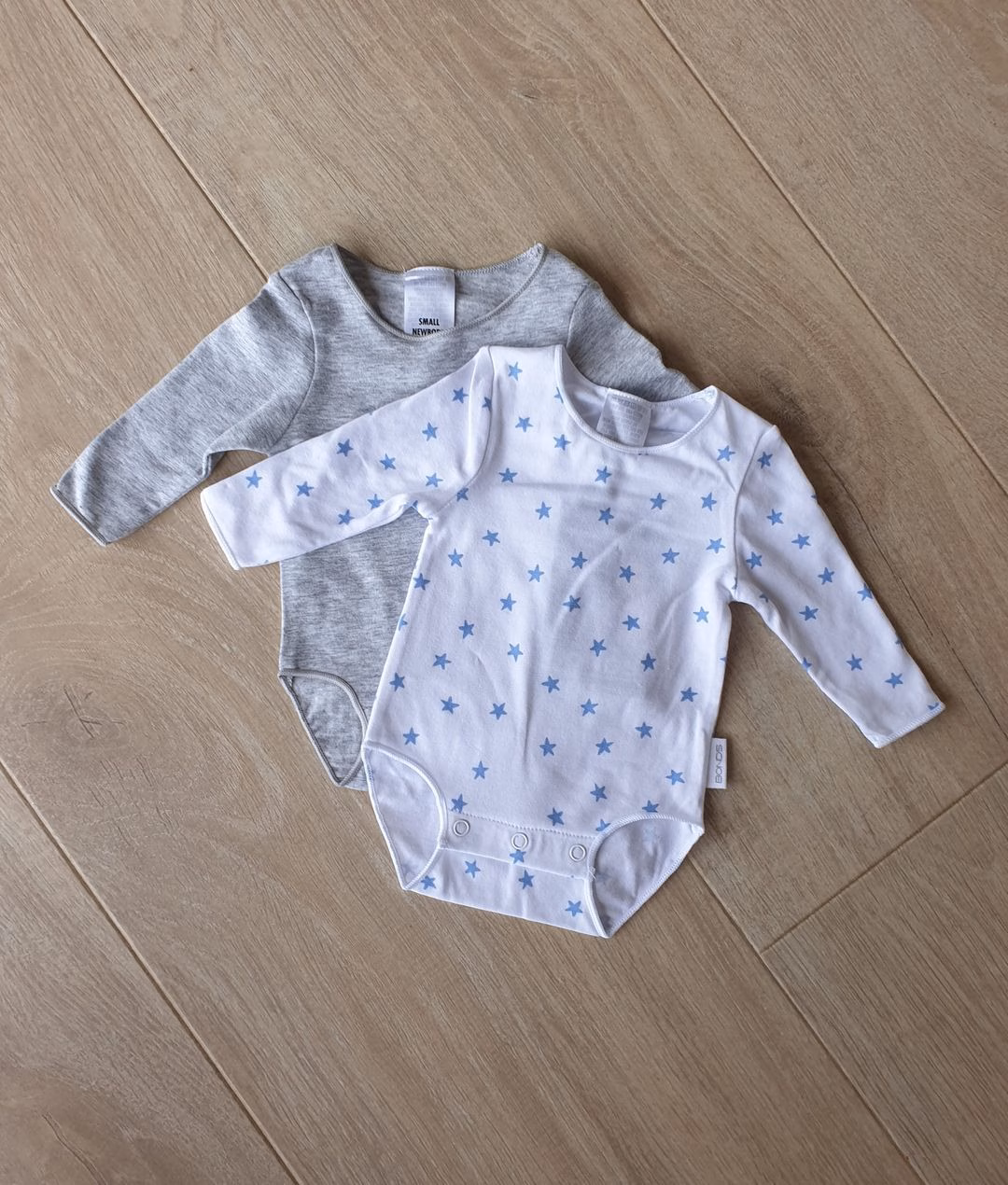 Blue Stars L/S Bodysuit 2pk
