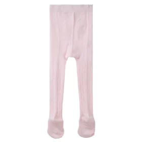 Baby Cable Knit Tights- Pink