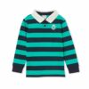 Green Stripe Rugby Jumper