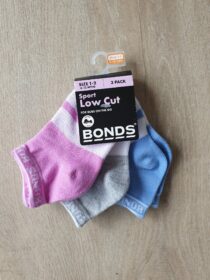 Sport Low Cut Socks - 3 Pack - Pink/Grey/Blue