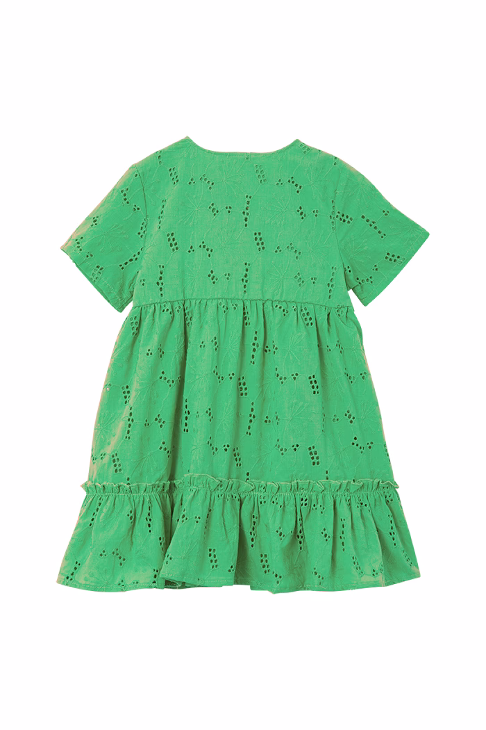 Fresh Green Broderie Dress - Image 2