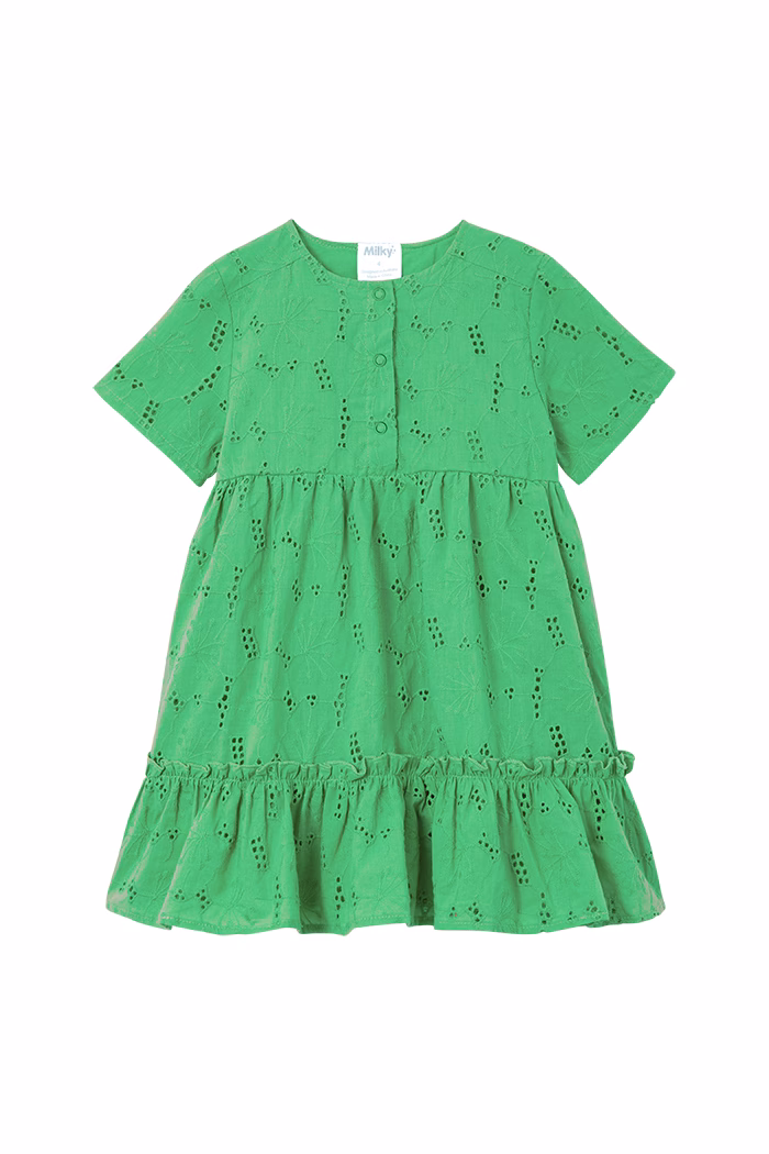 Fresh Green Broderie Dress