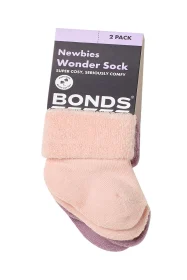 Peach/Lavender Baby Wondersocks 2pk