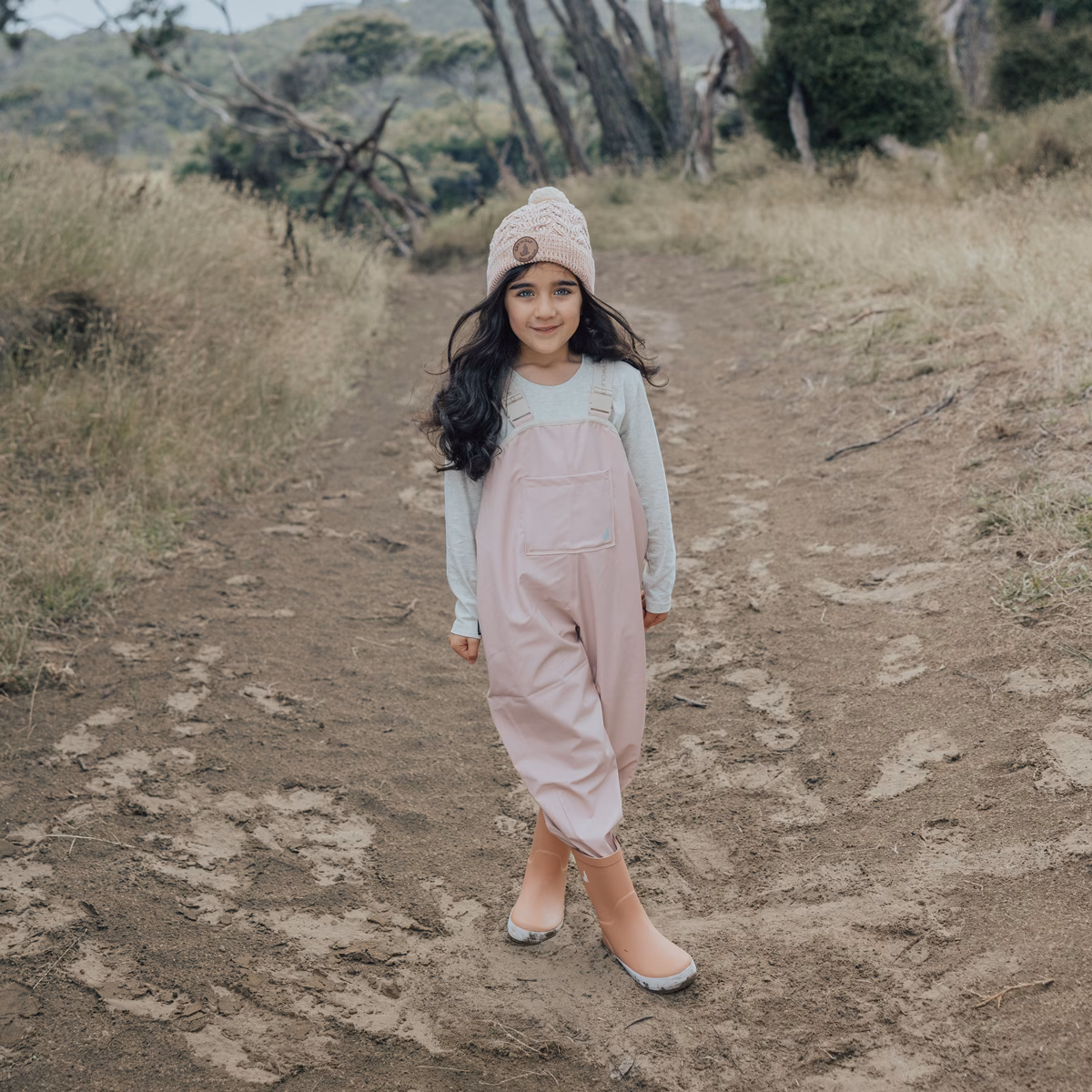 Dusty Pink Rain Overall - Image 3