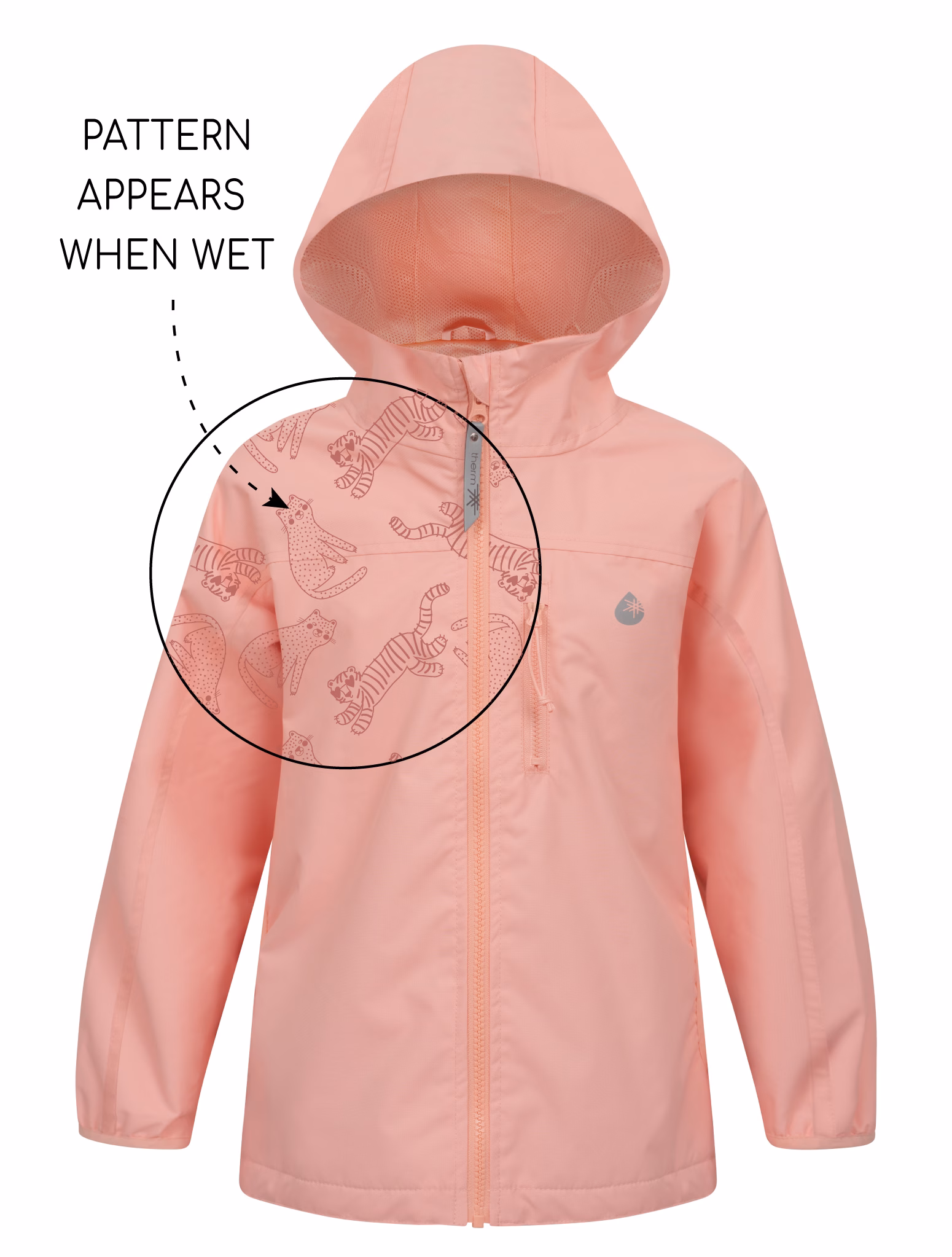 Apricot Blush Splash Magic Rainshell Jacket