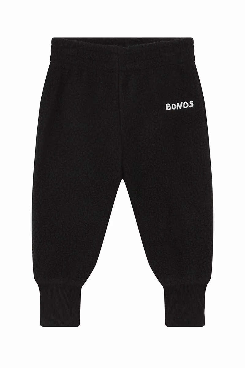 Nu Black Teddy Fleece Track pants