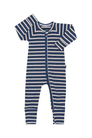 Bastile Blue/Stripe Rib Wondersuit