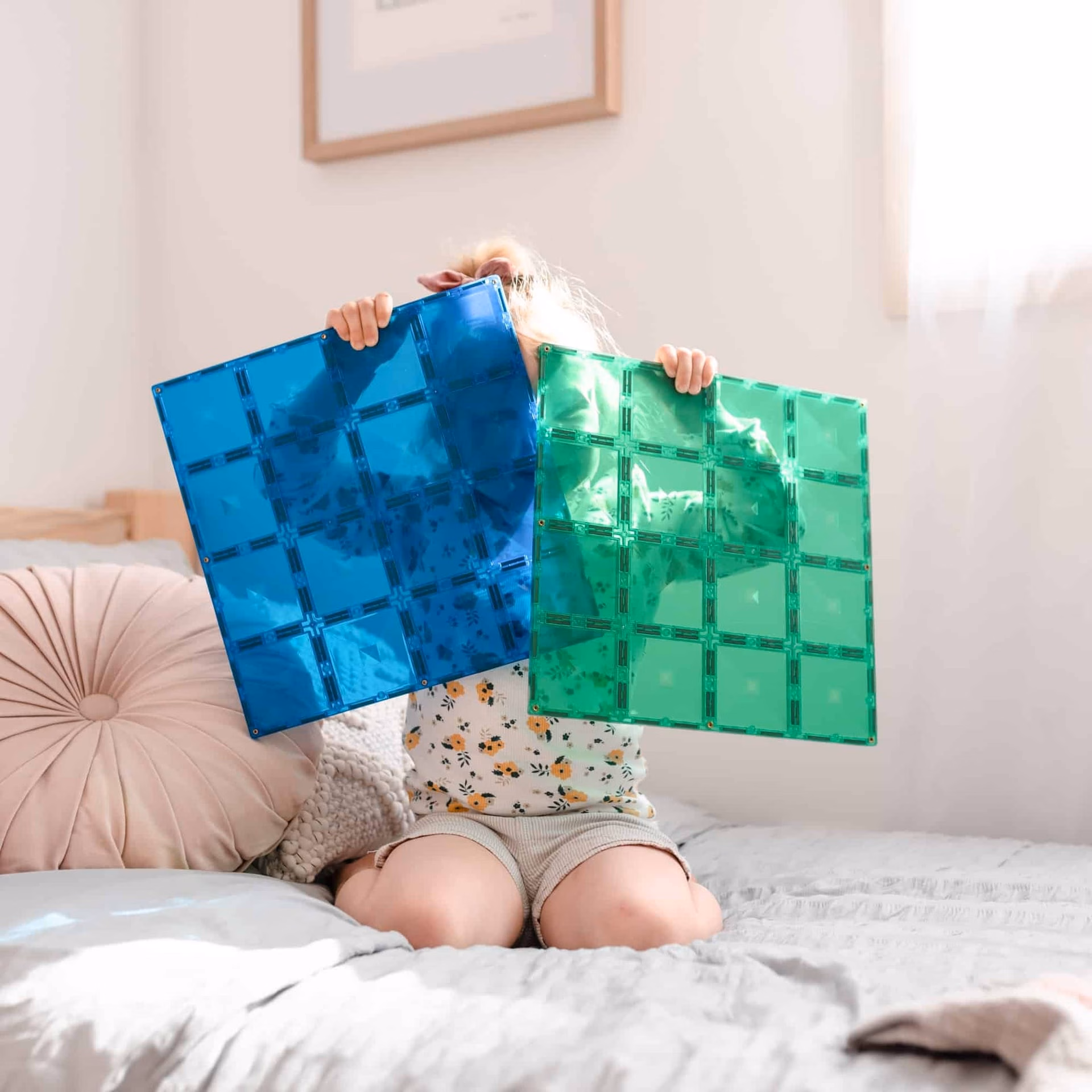 Connetix Tiles - Blue & Green Base Plate 2pc - Image 9