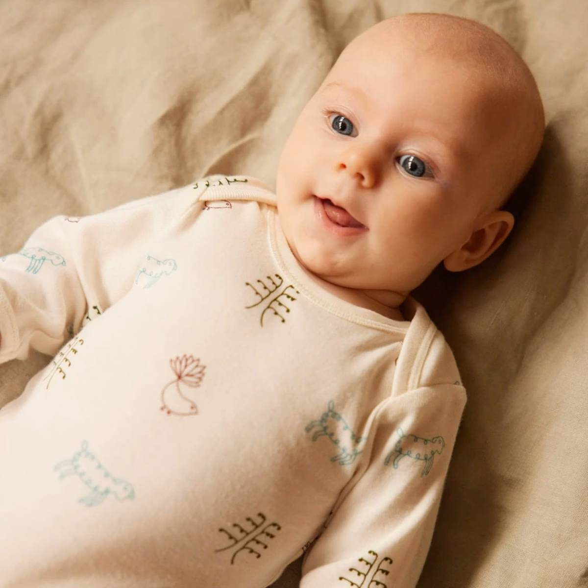 Nature Baby Print Long Sleeve Bodysuit - Image 2