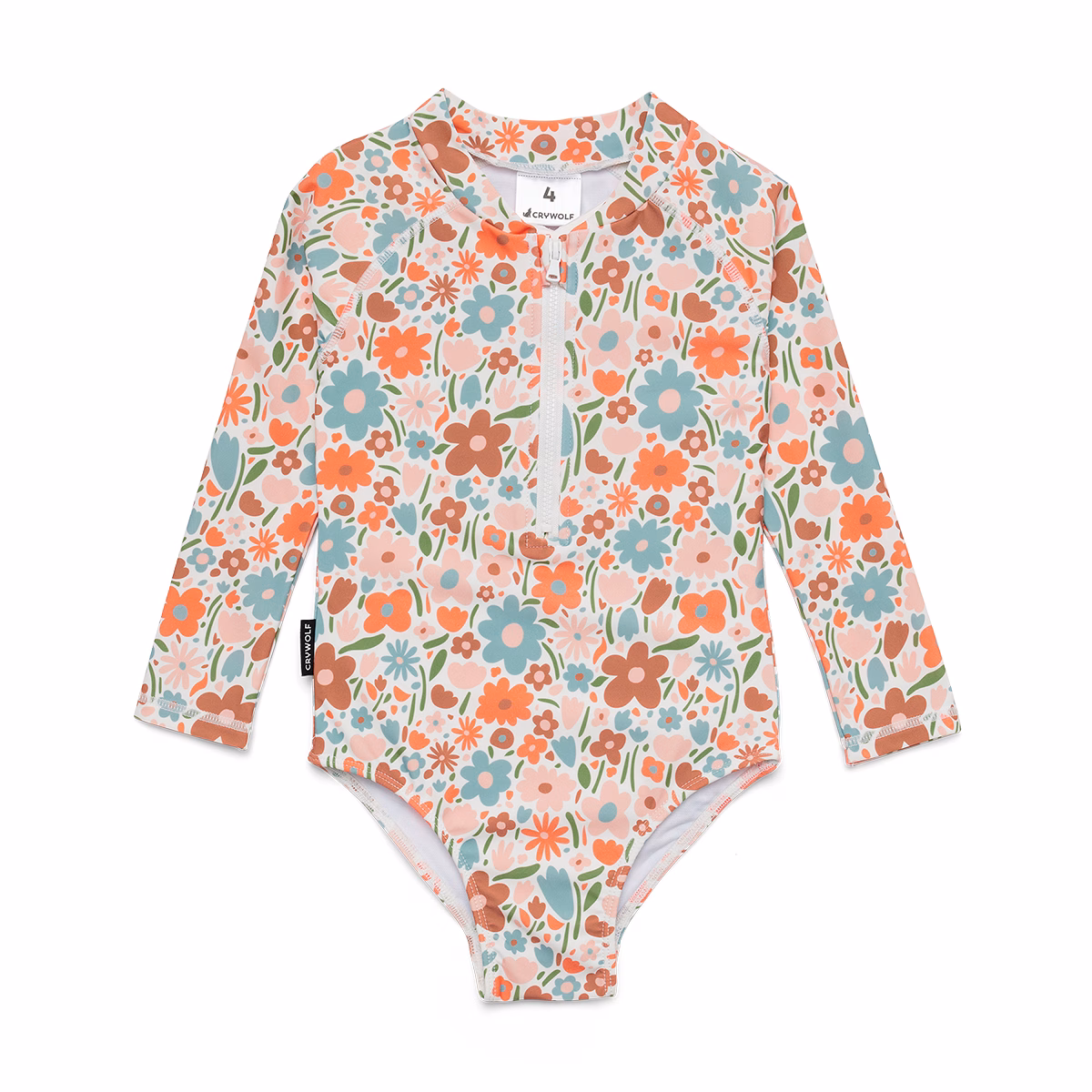 Flower Market Long Sleeve Swimsuit