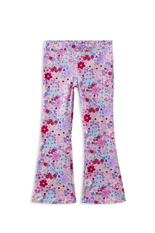 Lilac Blooms Flared Legging