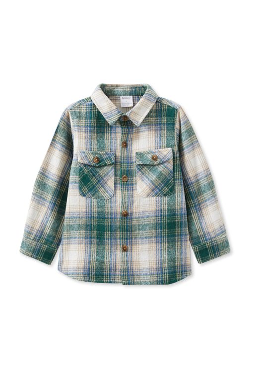 Green Check Overshirt