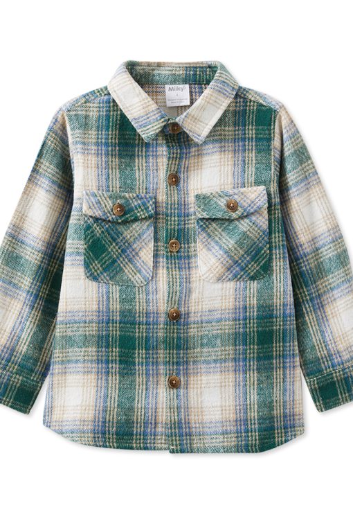 Green Check Overshirt - Image 3