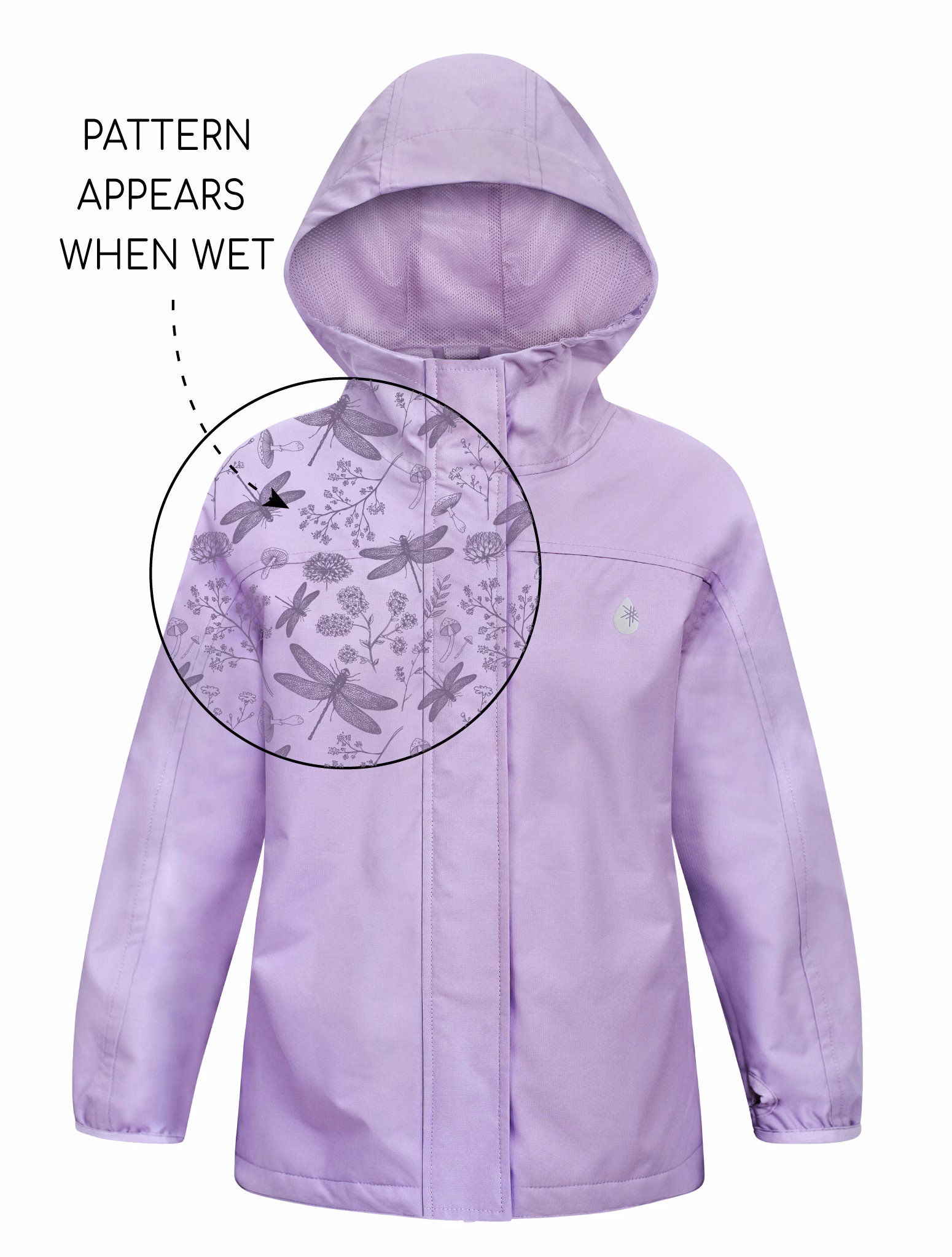 Periwinkle Splash Magic Rainshell Jacket - Image 2