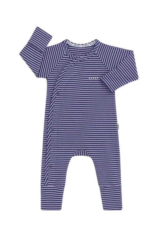 Bastille Blue/Lilac Ice Wide Needle Rib Coverall