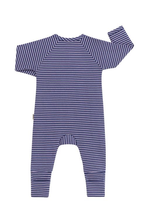 Bastille Blue/Lilac Ice Wide Needle Rib Coverall - Image 2