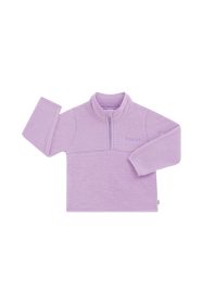 Purple Pansy 1/2 Zip Teddy Fleece Jumper