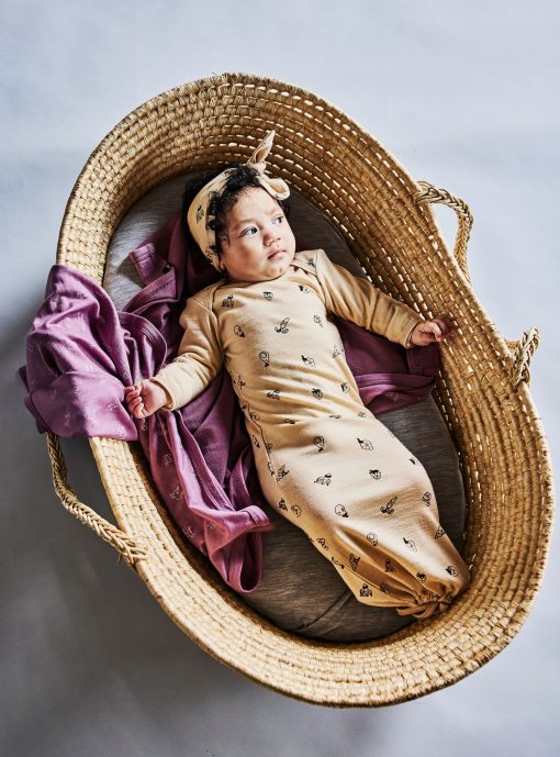 Wheat Marle Merino Newcomer Sleep Gown - Image 3