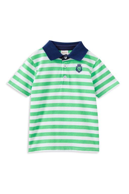 Green Stripe Rugby Polo