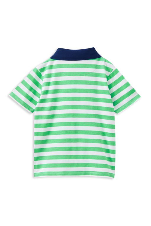 Green Stripe Rugby Polo - Image 2