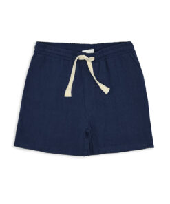 Blue Linen Shorts