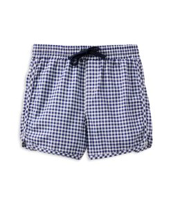 Blue Gingham Board Shorts