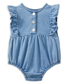 Frill Denim Playsuit