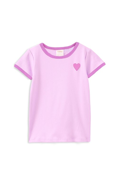 Pink Rib Tee