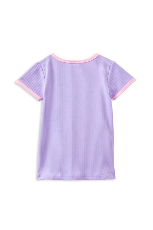 Lavender Rib Tee - Image 2