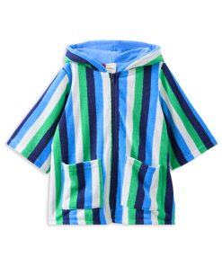 Stripe Terry Towelling Cover Up