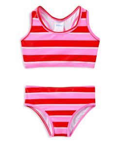 Candy Stripe Check Bikini