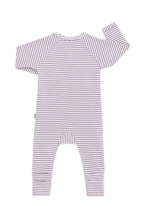 Violet Ash/Chalky Pink Stripe Ribbed Stripped Cozysuit - Image 2