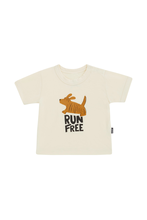 Run Free Ralph Vanilla Ringer Tee