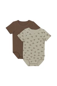 Honey Bee/Truffle Bodysuit 2 pack