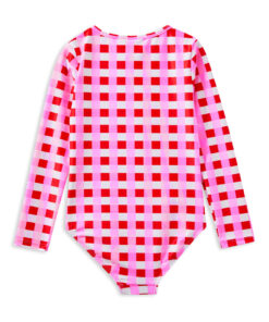 Alternative view of Lollipop Check Long Sleeve Swimsuit