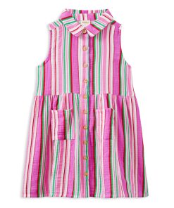 Crinkle Stripe Dress