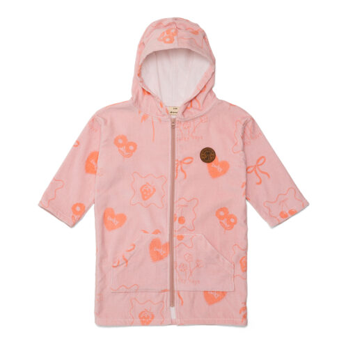Pink Everywhere Zip-Up Towel