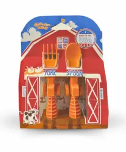 Tractor 2 piece Cutlery Set - Orange