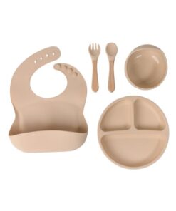 Plate, Bowl & Bib Feeding Set