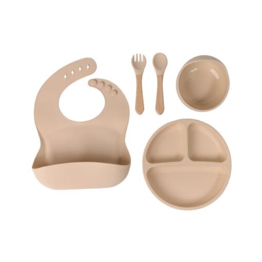 Plate, Bowl & Bib Feeding Set