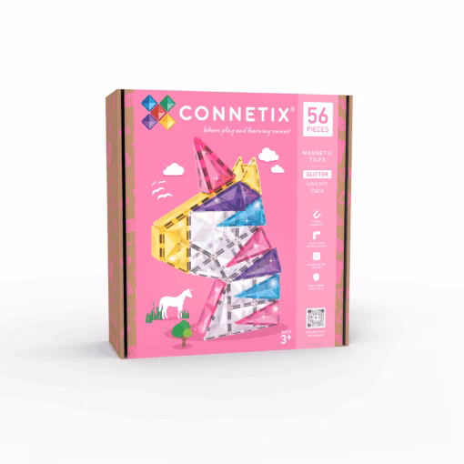Glitter Unicorn Pack Connetix 56 Piece