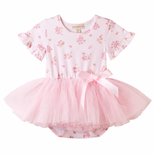 Bella Floral S/S Tutu Romper Dress